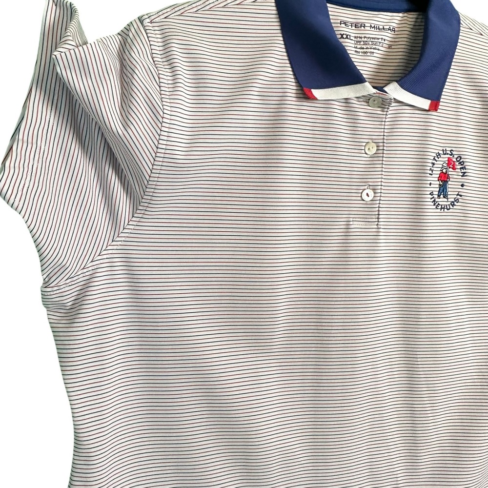 Peter Millar Women's Summer Comfort Golf Polo 124th US Open Pinehurst NC Size L - Picture 7 of 12